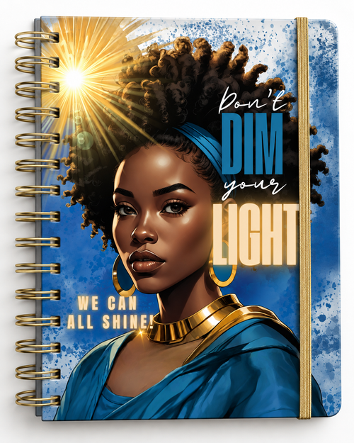 Don't Dim Your Light – Journal Cover Design (Digital Download)
