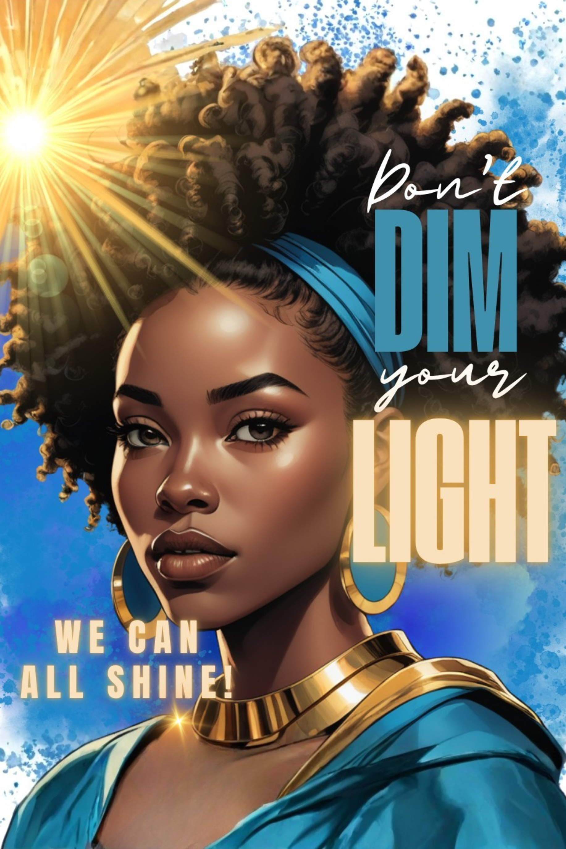Don't Dim Your Light – Journal Cover Design (Digital Download)