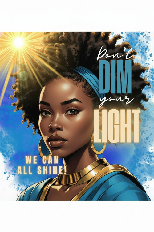 Don't Dim Your Light 6x9 Journal Cover