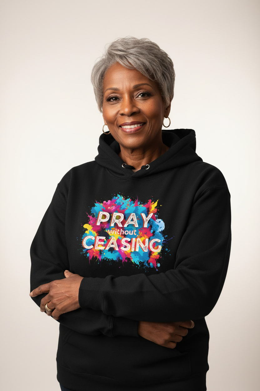 Pray Without Ceasing Hoodie - Older Model